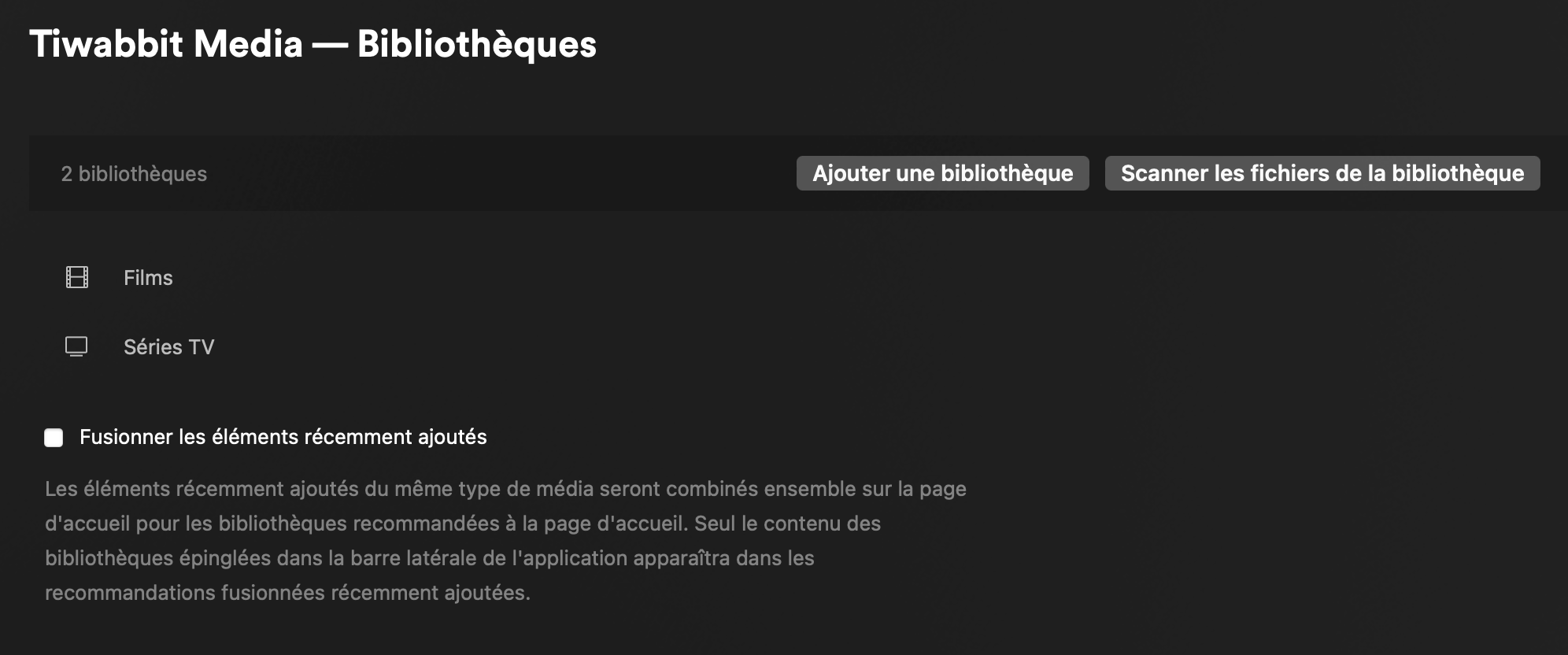 Plex web interface final