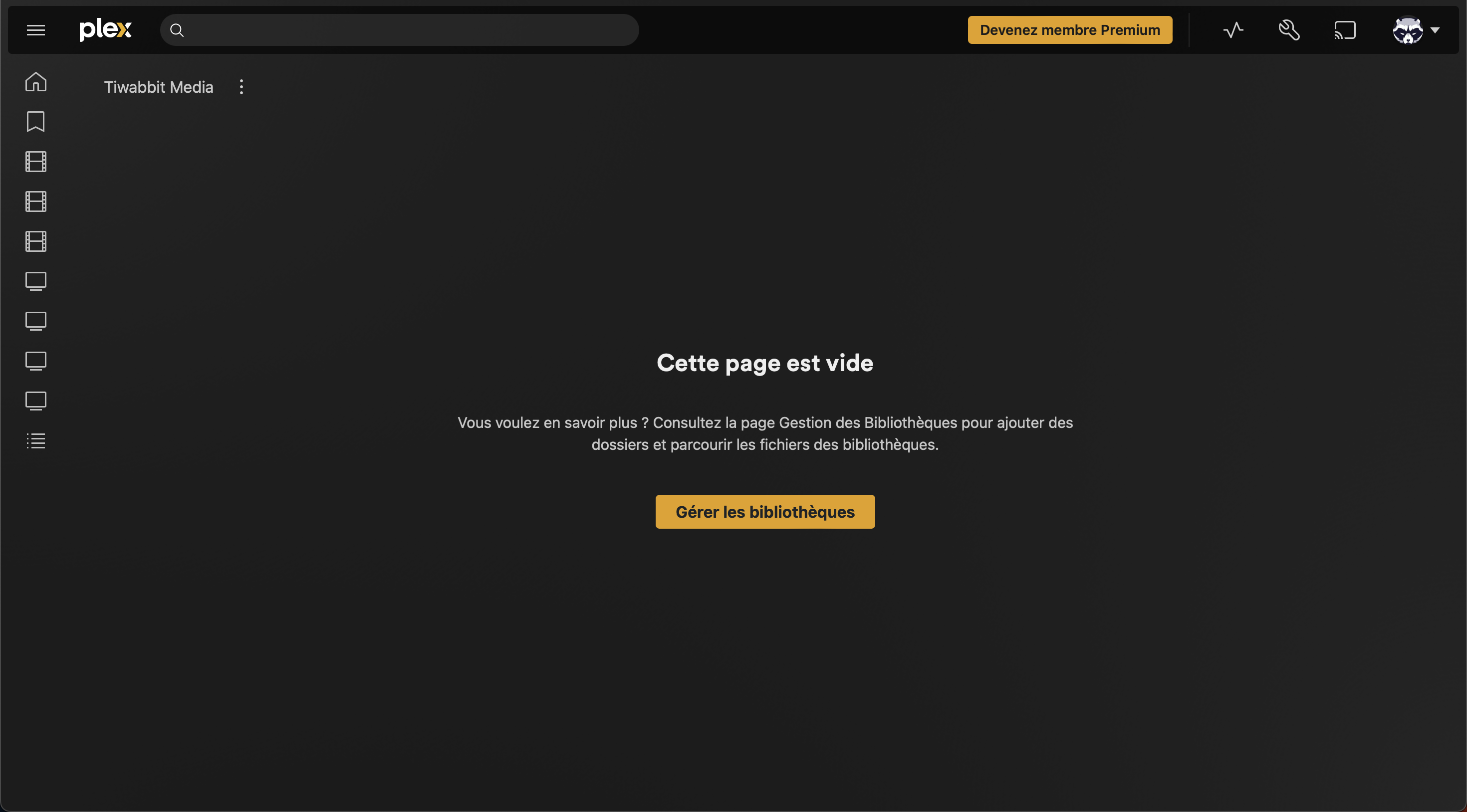 Plex web interface init