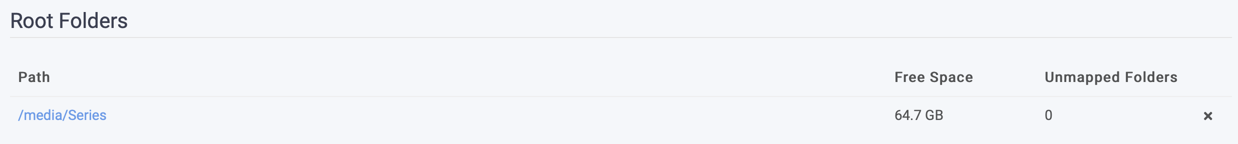 Configuration de la gestion des médias de Sonarr