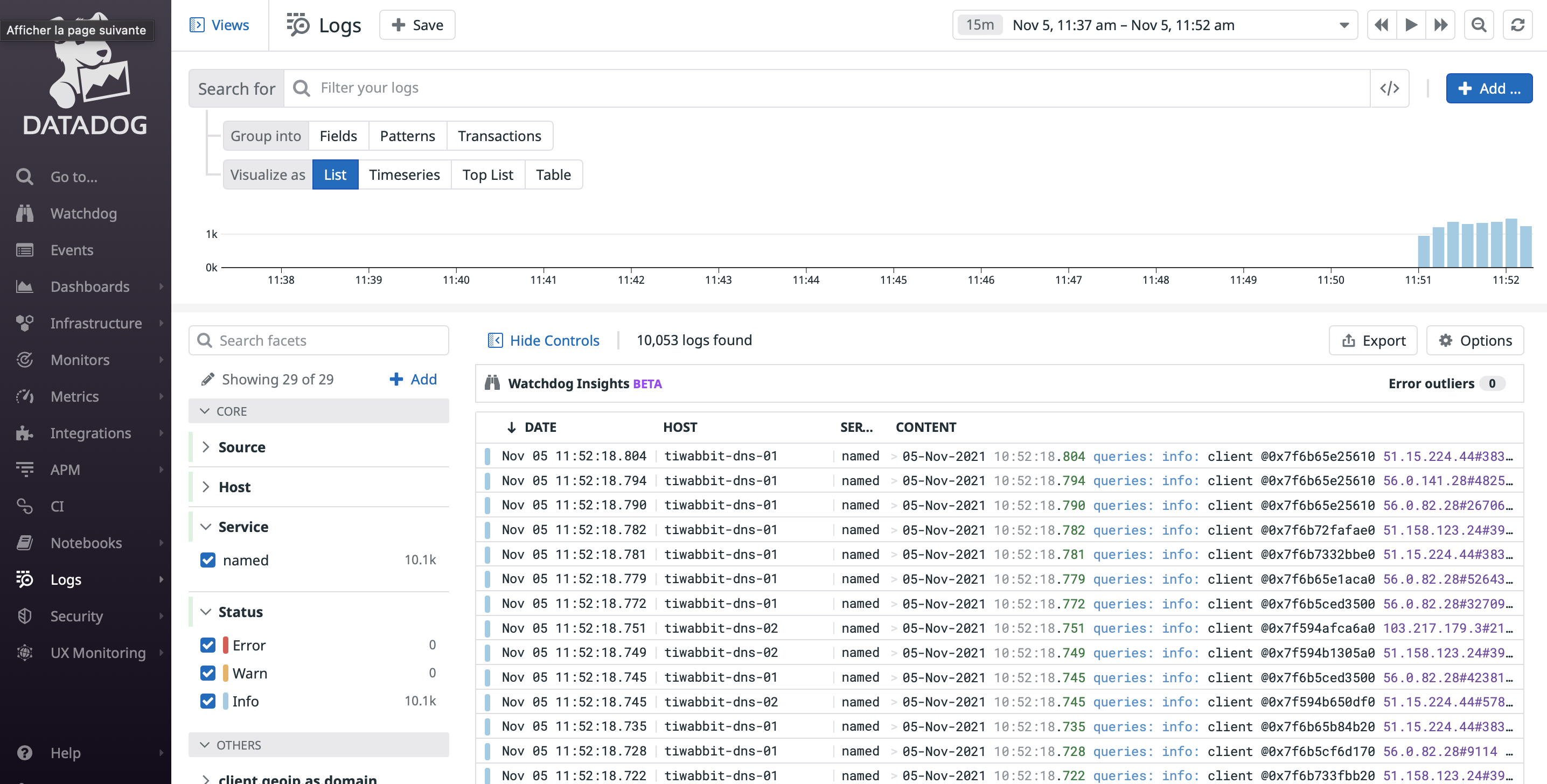 datadog-log-explorer